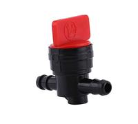 KIMISS On Off Fuel Robinet, Universal Plastic 6mm Inline Fuel Shut Off Valve Tap Fit for 1/4 Pipe Hose
