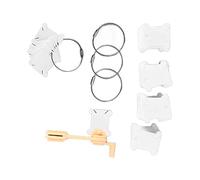 KIMISS Organisateur de Bobines de Fil - 120 Pièces de Bobines de Fil en Plastique Organisateur de à Broder Pratique avec Machine à Enrouler Manuelle - pour le Point de Croix