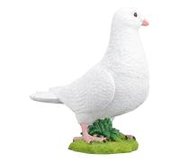KIMISS Ornement des Colombes Blanches Artificielles - Billeurs de Plumes Blanches à Simulation élevée pour Le Jardin et la Décoration de la Maison (#1)
