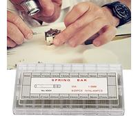 KIMISS Outil d'accessoire de Réparation de Montre pour Horlogers-Barres à Ressort de 1mm Broches de Liaison de Bracelet en Métal-360 Pièces Broches de Bracelet de Montre en Acier Inoxydable