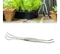 KIMISS Outil de Jardinage à Poignée Ergonomique-outil de Jardinage et bonsaï en Acier Inoxydable 2 en 1 Pince à Râteau à Racines- de Râteau à Racines Durable