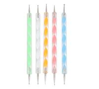 KIMISS Outils de Pointage à Double extrémité, 25 Pièces, Stylos à Points pour Nail Art, Tige à Vis en Acrylique, Outil à Tête Ronde
