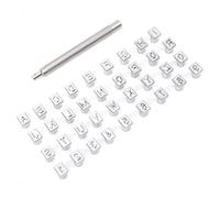 KIMISS Outils d'estampage en Métal-36 Pièces Ensemble de Poinçons de Timbre Alphabet et Numéro Kit d'Outils 'estampage 'artisanat en Cuir de Bricolage -Ensemble de Timbres de Gravure (acier
