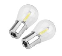 KIMISS Paire de 1156 Verre Stroboscopique COB LED Voiture Clignotant Arrière De Frein Feu arrière Ampoule(Blanc)