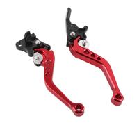 KIMISS Paire de leviers d'embrayage hydrauliques CNC pour moto, 22 mm (rouge)