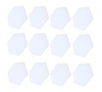 KIMISS Panneau d'absorption Acoustique Haute densité, Kit d'isolation Acoustique Hexagonale, Ensemble de Mousse 'insonorisation pour la Maison (WHITE)