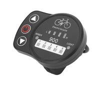 KIMISS Panneau d'affichage de Compteur LED pour Vélo électrique 36V 48V, pour Contrôleur KT, Indicateur de Vitesse, d'alimentation de la Batterie et de Commutateur de Phare (Connecteur étanche)