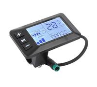 KIMISS Panneau de Commande d'affichage LCD pour Vélo électrique avec Connecteur 5 Broches - Compteur de Vitesse de Vélo pour Vélos et Scooters électriques - Matériau ABS, Installation Facile,