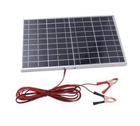 KIMISS Panneau Solaire 15W 12V, Chargeur Solaire Polycristallin pour Camping-car, Voiture Marine, Kit de Panneaux Portables et étanches