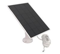 KIMISS Panneau Solaire Portable à énergie Solaire 3 W - Chargeur USB Monocristallin étanche pour Appareils Photo, Batterie 4000 MAh avec Port de Type C, Idéal pour une Utilisation
