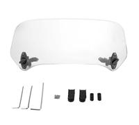 KIMISS Pare-Brise de Moto Universel Écran de Vent Réglable de Moto en Plastique,Déflecteur d'air de Spoiler de Pare-Brise (Transparent)