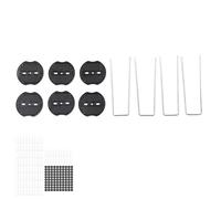 KIMISS Paysage en Forme de U - 100 Broches en Acier galvanisé Robustes pour Jardin, Barrière Contre Les Mauvaises Herbes pour Pelouse