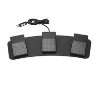 KIMISS Pédale de Commutation Triple USB Multifonctionnelle - Pédale de Commutation Filaire avec Programmation Personnalisée pour Les Jeux, Les Tests en Usine et Plus Encore