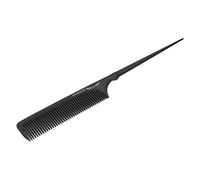 KIMISS Peigne à Queue de qualité Professionnelle, Résistant à la Chaleur, pour les Types de Cheveux - Idéal pour les Salons de Coiffure, les Kits de Cosmétologie - Noir (PP-802)