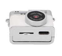 KIMISS Petit Caméra Numérique de Clés de Trèfle 20MP 1080p Caméscope Vidéo pour Les Activités de Plein Air (White)