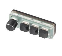 KIMISS Petit Clavier Multifonction Programmable à 3 Touches avec Bouton - Clavier Mécanique USB rétroéclairé RVB pour Jeux, Programmation DIY et Plus Encore