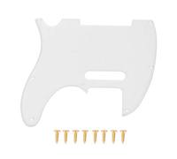 KIMISS Pickguard Telecaster Transparent à 8 Trous avec Vis - Plaque à Gratter Compatible avec Guitare électrique Fit TL