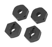 KIMISS Pièces de Coupleur Hexagonal en Alliage d'aluminium pour Voiture E 1/16 RC + Moyeux de Roue Hexagonale + Remplacement de la Pièce 1654" (Black)