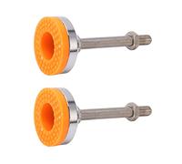 KIMISS Pieds de Nivellement M12 Robustes - Pieds Réglables Antidérapants pour Meubles, Idéaux pour Les Tables et Les Machines, 2 Patins en Caoutchouc Absorbant Les Chocs