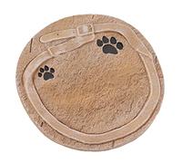 KIMISS Pierre Commémorative pour Animaux de Compagnie avec imprimé de Patte - Gravure de Gravure de Grave de Pierre Tombale pour Chiens et Chats - Décoration Résineuse à l'épreuve des Intempéries