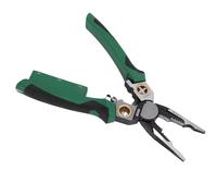 KIMISS Pince à Dénuder avec Testeur de Tension - Outil Multifonction 8 en 1 pour électriciens, Pince à Sertir et à Couper pour des Travaux électriques de Précision