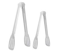 KIMISS Pince Alimentaire en Acier Inoxydable - Pince Ergonomique Anti-chaleur pour Salade, Steak, Gâteau et Pain - Ustensiles de Cuisine pour Buffet et Barbecue, Options 9 Pouces et 12 Pouces