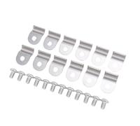 KIMISS Pince de Ligne de Frein en Acier Inoxydable de 3/16 Pouces avec Vis Universal Frein de Frein Pince pour le Camion de Canne à Heavy Duty 304 en Acier Inoxydable de 0,900 Pouce de