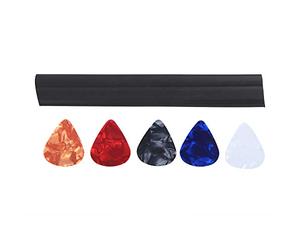 KIMISS Pince de Support pour Plectres de Guitare, pour Support de Téléphone, 5 Plectres de Couleurs Aléatoires Inclus, Accessoire d'instrument de Musique pour Les Amateurs de Guitare