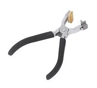 KIMISS Pince Perforatrice Coudée Française avec Têtes Remplaçables - Outil de Perforation du Cuir à Double Levier pour Projets de Bricolage, Convient pour le Cuir, le Caoutchouc, le Tissu et Plus