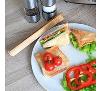 KIMISS Pinces à Grille-pain en Bambou - Pinces de Cuisine Magnétiques pour Griller et Cuisiner Facilement - Ustensiles en Bambou Naturel Résistant à la Chaleur (Couleur assortie)