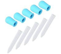 KIMISS Pipettes Compte-gouttes en Silicone, 5 Pièces, pour la Fabrication de Bijoux en Résine époxy et l'utilisation en Laboratoire, Mesurant 1 Ml à 5 Ml, Idéales pour l'artisanat et les (BLUE)