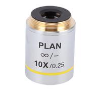 KIMISS Plan Biological Microscope Objective Lens 10x Grandnification 20,2 Mm RMS Thread High Precision Optical Verre pour L'éducation Recherche de santé