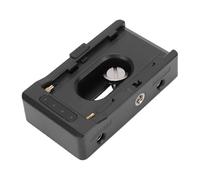KIMISS Plaque de Batterie NP F Externe DC8V 12V USB C, Adaptateur d'alimentation de Remplacement pour Caméra F970 F750 F550 en Alliage D'aluminium avec Support de Chaussure Froide