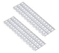 KIMISS Plaque de Crochet d'échelle de Sable en Métal de qualité pour SCX10 90046 1/10 échelle RC Chenille + 2 Pièces Plaque de Crochet d'échelle de Sable en Métal argenté