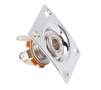 KIMISS Plaque de Prise de Sortie de Guitare Métallique Carrée Compacte pour Telecaster | Installation Facile d'Installation de la Guitare électrique Plaque de Prise avec Vis | Compatible avec les