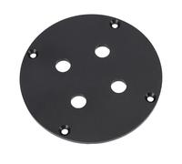 KIMISS Plaque Murale de Haut-parleur avec Deux Prises Casque 1/4" - Borne de Liaison de Haut-parleur à 4 Positions en Alliage d'aluminium pour un Usage Domestique et Professionnel (BLACK)