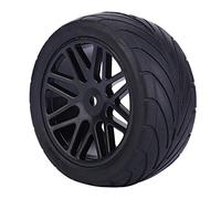 KIMISS Pneus Rc 1 10 Roues Rc Noir 4Pcs 1 10 Roues De Voiture Rc Universelles Pneus De Véhicule sur Chenilles Pneus Télécommande De Voiture Sories 85Mm (Noir)