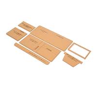 KIMISS Pochoir de Modèle de Portefeuille en Cuir Acrylique, Artisanat de Bricolage pour la Fabrication de Portefeuilles Courts, Moule Transparent pour les Projets en Cuir