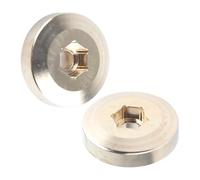 KIMISS Poids de Roue en Laiton 1.9 et 2,2 Pouces, Pièces, Adaptateur de Moyeu Hexagonal de Voiture sur Chenilles RC, Pièces de Mise à Niveau pour Une stabilité Améliorée (9mm)