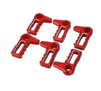 KIMISS Poignée de Commutateur de Déverrouillage de Toit Rigide, 6 Pièces, pour JL JLU 2018 - 2023 et JT 4xe | Installation Durable et Facile (rouge)