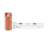 KIMISS Poignée en L en Bois avec Plaque de Fixation Rapide pour Appareil Photo A7C2 A7CR, Alliage D'aluminium Haute Résistance, Usinage CNC, Antirouille, Compact et Léger (Silver)