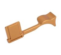 KIMISS Poignée en Métal avec Cache-Griffe pour Appareil Photo en Alliage d'aluminium Q3 - Stabilité et Confort Améliorés (Gold)