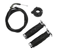 KIMISS Poignées d'accélérateur Torsadées de 7/8 Pouces avec Support de Boîtier de Câble, pour Moteur GY6 Scooter, Moto, ATV, Haute Performance