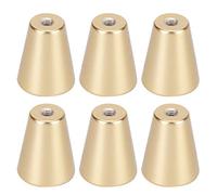 KIMISS Poignées de Tiroir Dorées en Aluminium, 6 Ensembles, Poignées de Style Européen pour Pièces de Rechange de Meubles d'armoire (Poignée de porte de garde-robe de style européen)