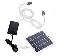 KIMISS Pompe Aérateur d'aquarium à énergie Solaire - Pompe à Oxygène Solaire Polyvalente pour Aquariums, Installation Facile, Kit d'Aérateur de Pêche Portable