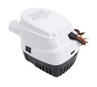 KIMISS Pompe de Cale Automatique pour Bateau 24 V 1 100 GPH Pompe à Eau de Cale Marine Haute capacité avec Interrupteur à Flotteur intégré pour Bateaux Yachts Blanc Sortie 1/8"