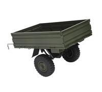 KIMISS Porte-Bagages télécommandé pour Remorque de Voiture RC pour Modèle P06 - Pneus en Métal, Kit de Bricolage et Ensemble d'accessoires Complet pour Une Expérience Améliorée (Green)