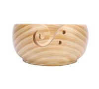 KIMISS Porte-bol en Bois pour Projets de Tricot et de Crochet, Solution de Stockage de Fil avec Fente pour Fil pour un Artisanat Facile