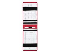 KIMISS Porte-Carte de Score de Haute Performance, Compteur de Score de en PU, Porte-Carte, Cadeau, Accessoires de Sport avec Crayon, Accessoire de Tenue de (Rouge)