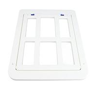 KIMISS Porte Magnétique Verrouillable pour Animaux de Compagnie avec Boulon d'insertion - Porte pour Chien épaisse en ABS avec Aspiration à Double Aimant - Moustiquaire Intérieure pour Chien